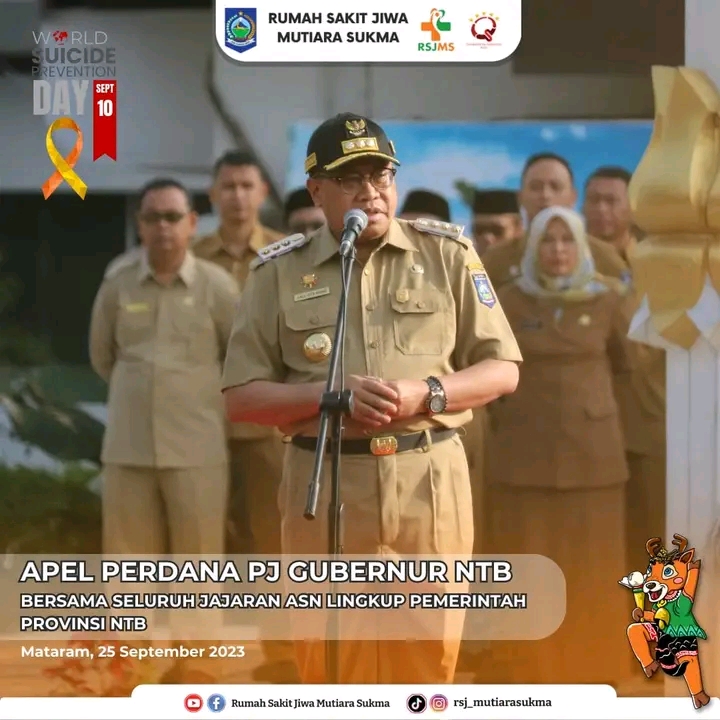 APEL PERDANA PJ GUBERNUR NTB BERSAMA SELURUH JAJARAN ASN LINGKUP PEMERINTAH PROVINSI NTB